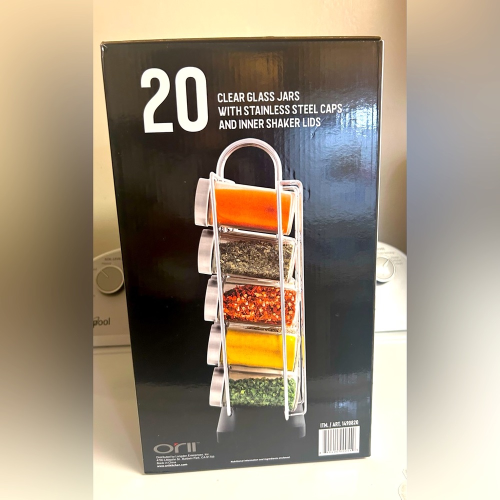 20 piece Glass container W/Stainless Steel Lids